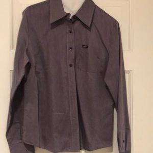 Faconnable Purple/Silver Tailired Shirt